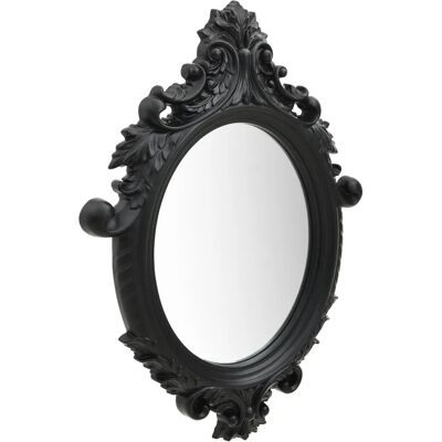 Edinos Czarne lustro ze zdobiona ramą w stylu boho N5-P93 Edinos Czarne lustro ze zdobiona ramą w stylu boho N5-P93