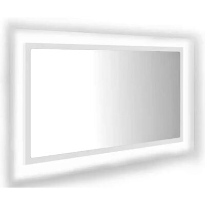Edinos Wiszące Lustro Led W Białej Ramie F6-S16 Edinos Wiszące Lustro Led W Białej Ramie F6-S16