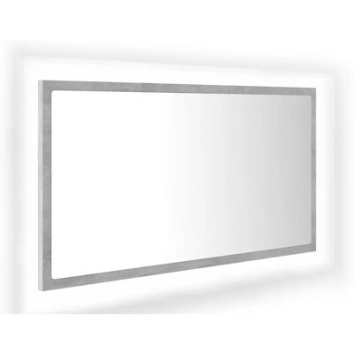 Edinos Prostokątne szare lustro wiszące LED C9-W26 Edinos Prostokątne szare lustro wiszące LED C9-W26