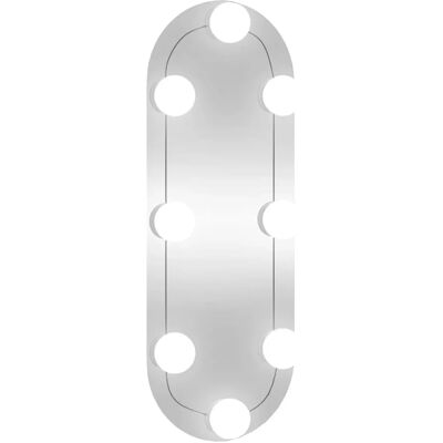 Edinos Nowoczesne owalne lustro wiszące LED 15x40 cm F7-W15 Edinos Nowoczesne owalne lustro wiszące LED 15x40 cm F7-W15