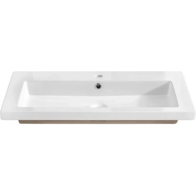 Edinos Prostokątna umywalka ceramiczna 80 cm P3-F04 Edinos Prostokątna umywalka ceramiczna 80 cm P3-F04