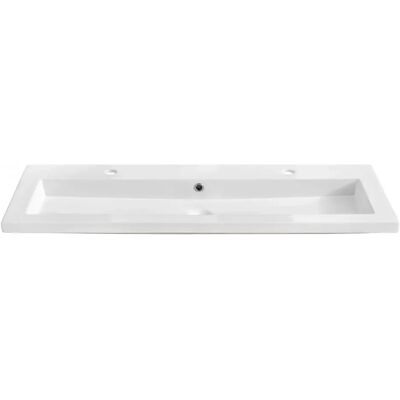 Edinos Prostokątna umywalka ceramiczna 120 CM BiałaM8-N45 Edinos Prostokątna umywalka ceramiczna 120 CM BiałaM8-N45