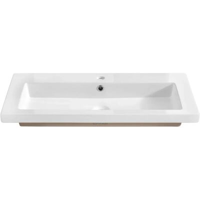 Edinos Prostokątna umywalka ceramiczna 100 cm C8-N81 Edinos Prostokątna umywalka ceramiczna 100 cm C8-N81