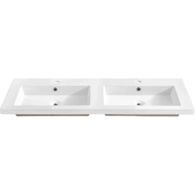 Edinos Podwójna biała umywalka ceramiczna 120 cm B3-Z06 Edinos Podwójna biała umywalka ceramiczna 120 cm B3-Z06