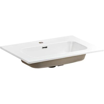 Edinos Biała prostokątna umywalka meblowa 60 cm Z8-C10 Edinos Biała prostokątna umywalka meblowa 60 cm Z8-C10