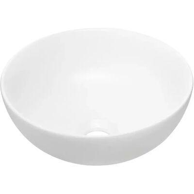 Edinos Biała okrągła ceramiczna umywalka łazienkowa L9-N75 Edinos Biała okrągła ceramiczna umywalka łazienkowa L9-N75