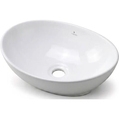 Edinos Premium Biała nablatowa umywalka ceramiczna S9-T96 Edinos Premium Biała nablatowa umywalka ceramiczna S9-T96