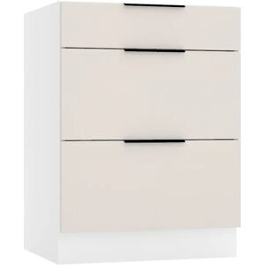 Edinos Szafka Kuchenna Z Szufladami 60 Cm Beż Piaskowy D3-F24 Edinos Szafka Kuchenna Z Szufladami 60 Cm Beż Piaskowy D3-F24