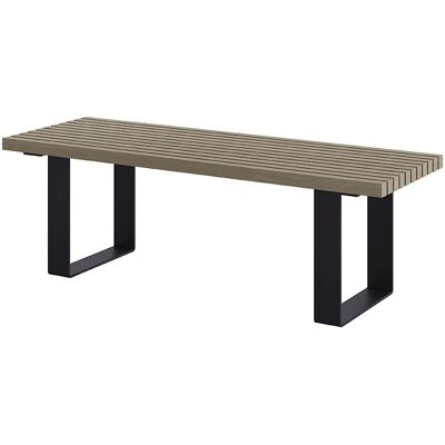 Edinos Antracytowa ławka ogrodowa bez oparcia 150cm W6-L64 Edinos Antracytowa ławka ogrodowa bez oparcia 150cm W6-L64