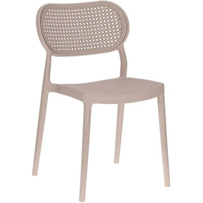 Edinos Nowoczesne krzesło do ogrodu w kolorze taupe C2-S60 Edinos Nowoczesne krzesło do ogrodu w kolorze taupe C2-S60
