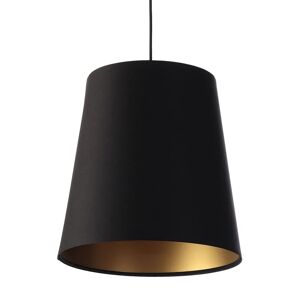 Lumes Czarno-złota lampa wisząca glamour z abażurem - S404-Arva