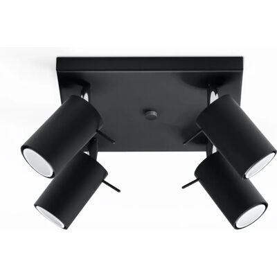 Lumes Loftowy halogenowy plafon czarny M3-T61 Lumes Loftowy halogenowy plafon czarny M3-T61