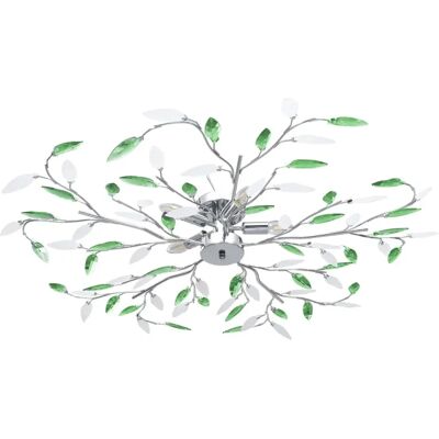 Lumes Zielona lampa sufitowa w kształcie liści - EX217 R9-P69 Lumes Zielona lampa sufitowa w kształcie liści - EX217 R9-P69