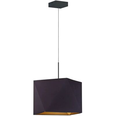 Lumes Lampa wisząca z abażurem na czarnym stelażu - S5-C13 Lumes Lampa wisząca z abażurem na czarnym stelażu - S5-C13