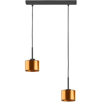 Lumes Miedziana podwójna lampa wisząca regulowana - 5X EX434 T2-E86 Lumes Miedziana podwójna lampa wisząca regulowana - 5X EX434 T2-E86