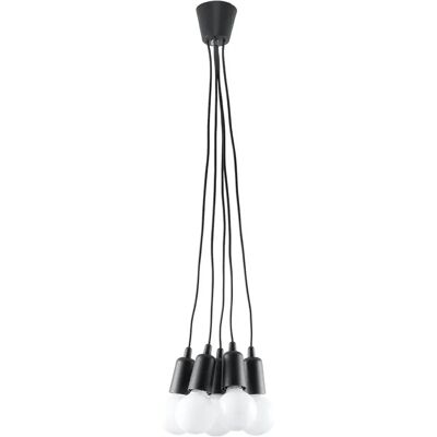 Lumes Czarna industrialna lampa wisząca - 3X EX543 B4-A77 Lumes Czarna industrialna lampa wisząca - 3X EX543 B4-A77