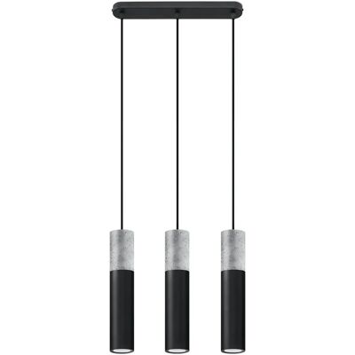 Lumes Czarna betonowa lampa wisząca nad stół - EX570 E0-G32 Lumes Czarna betonowa lampa wisząca nad stół - EX570 E0-G32