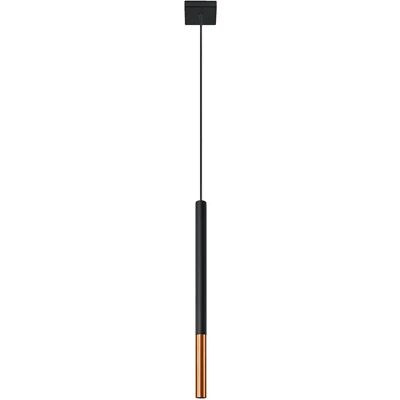 Lumes Czarno-miedziana lampa wisząca tuba - 6X EX719 M8-K27 Lumes Czarno-miedziana lampa wisząca tuba - 6X EX719 M8-K27