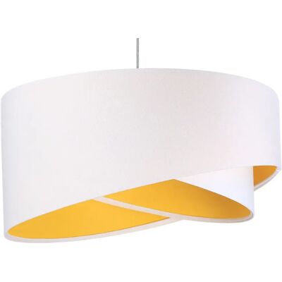 Lumes Biało-żółta nowoczesna lampa wisząca - EX990 C6-R61 Lumes Biało-żółta nowoczesna lampa wisząca - EX990 C6-R61