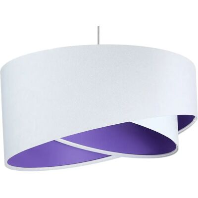Lumes Biało-fioletowa lampa wisząca nad stół - EX990 W5-Z87 Lumes Biało-fioletowa lampa wisząca nad stół - EX990 W5-Z87