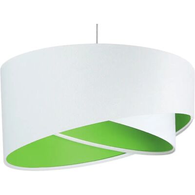 Lumes Biało-zielona elegancka lampa wisząca - 3X EX990 D2-B33 Lumes Biało-zielona elegancka lampa wisząca - 3X EX990 D2-B33