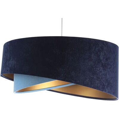 Lumes Granatowo-złota lampa wisząca glamour - EX994 H2-N56 Lumes Granatowo-złota lampa wisząca glamour - EX994 H2-N56