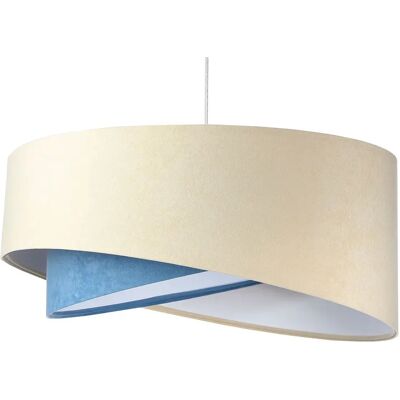 Lumes Beżowo-biała skandynawska lampa wisząca - 2X EX998 R0-S88 Lumes Beżowo-biała skandynawska lampa wisząca - 2X EX998 R0-S88