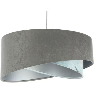 Lumes Szaro-niebieska lampa wisząca asymetryczna H7-B84 Lumes Szaro-niebieska lampa wisząca asymetryczna H7-B84