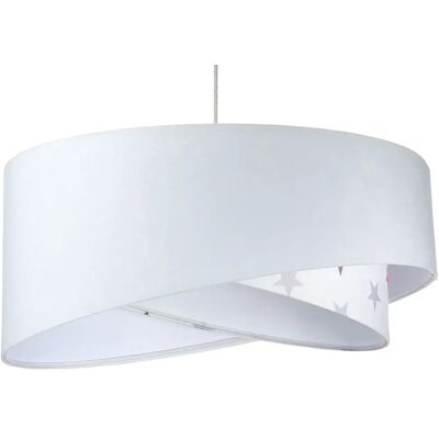 Lumes Biała lampa wisząca dla dziecka w gwiazdki R7-L08 Lumes Biała lampa wisząca dla dziecka w gwiazdki R7-L08