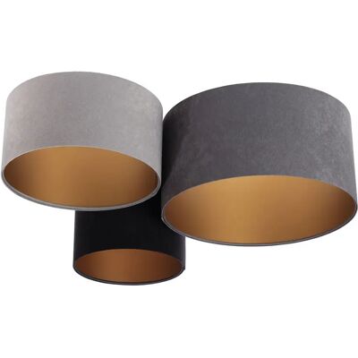 Lumes Welurowy potrójny plafon glamour T4-S80 Lumes Welurowy potrójny plafon glamour T4-S80