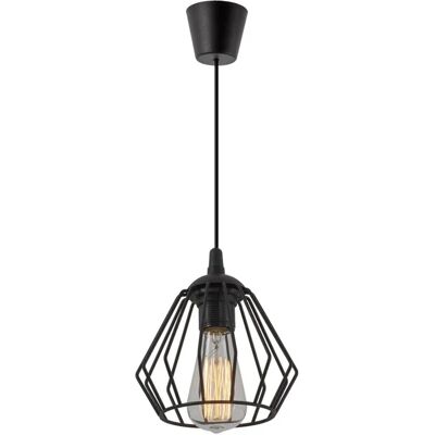 Lumes Czarna loftowa pojedyncza lampa wisząca C2-P24 Lumes Czarna loftowa pojedyncza lampa wisząca C2-P24