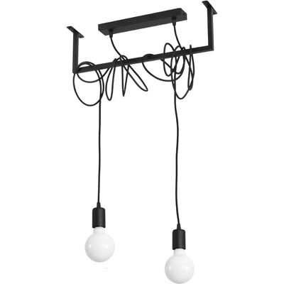 Lumes Industrialny żyrandol z dwoma zwisami T1-K54 Lumes Industrialny żyrandol z dwoma zwisami T1-K54