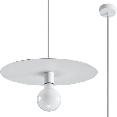 Lumes Biała industrialna lampa wisząca rondo M5-K88 Lumes Biała industrialna lampa wisząca rondo M5-K88