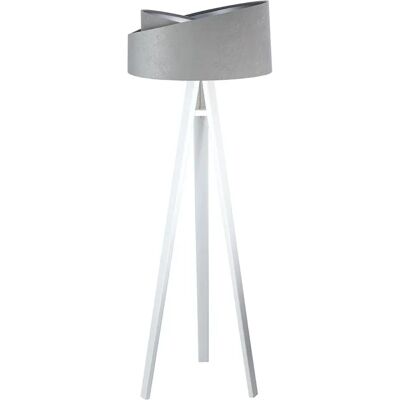Lumes Szaro-biała skandynawska lampa stojąca trójnóg - S024 G2-E55 Lumes Szaro-biała skandynawska lampa stojąca trójnóg - S024 G2-E55