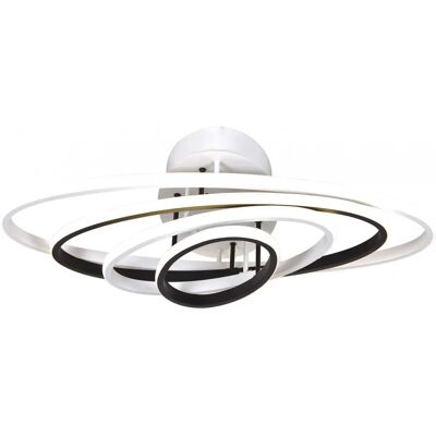 Lumes Biało-czarna lampa sufitowa LED pierścienie - S032 H0-F16 Lumes Biało-czarna lampa sufitowa LED pierścienie - S032 H0-F16