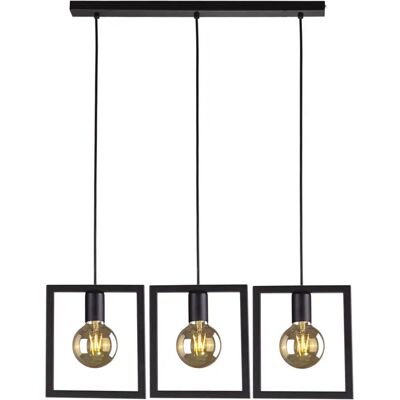 Lumes Potrójna loftowa lampa wisząca nad stół - 3X S098 E8-W76 Lumes Potrójna loftowa lampa wisząca nad stół - 3X S098 E8-W76