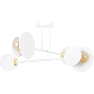 Lumes Biała metalowa lampa sufitowa - D008 D6-W34 Lumes Biała metalowa lampa sufitowa - D008 D6-W34