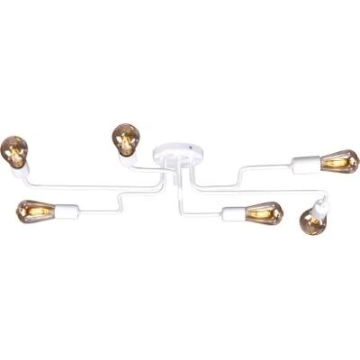 Lumes Biała loftowa lampa sufitowa - S142 E8-H13 Lumes Biała loftowa lampa sufitowa - S142 E8-H13