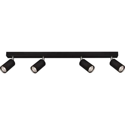 Lumes Lampa czarna sufitowa reflektory 4 H4-E06 Lumes Lampa czarna sufitowa reflektory 4 H4-E06