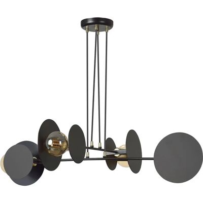 Lumes Czarna industrialna lampa wisząca - 2X D027 C1-S18 Lumes Czarna industrialna lampa wisząca - 2X D027 C1-S18