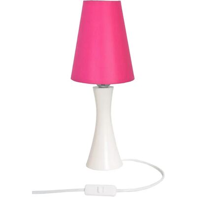 Lumes Biało-różowa lampka nocna drewniana dla dzieci - S192 F1-B00 Lumes Biało-różowa lampka nocna drewniana dla dzieci - S192 F1-B00