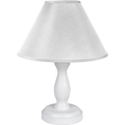 Lumes Biała lampka nocna dziecięca drewniana - S193 G6-H85 Lumes Biała lampka nocna dziecięca drewniana - S193 G6-H85