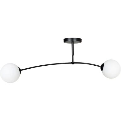 Lumes Czarna lampa sufitowa z kloszami D070 Z6-K69 Lumes Czarna lampa sufitowa z kloszami D070 Z6-K69