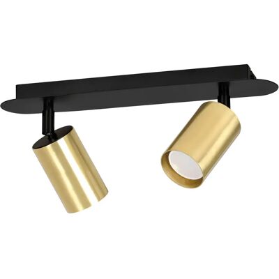 Lumes Czarno-złota podwójna lampa sufitowa - 3X D083 M5-Z05 Lumes Czarno-złota podwójna lampa sufitowa - 3X D083 M5-Z05
