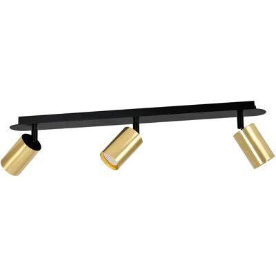 Lumes Czarno-złota nowoczesna lampa sufitowa - 3X D084 C0-B97 Lumes Czarno-złota nowoczesna lampa sufitowa - 3X D084 C0-B97