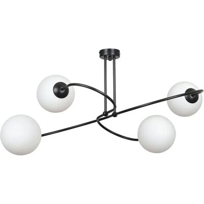 Lumes Czarna loftowa lampa sufitowa - D100 M2-E60 Lumes Czarna loftowa lampa sufitowa - D100 M2-E60