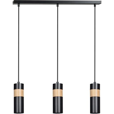 Lumes Czarna nowoczesna lampa wisząca - D103 D4-D96 Lumes Czarna nowoczesna lampa wisząca - D103 D4-D96
