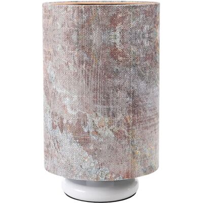Lumes Biała lampka tuba na szafkę nocną S362 M2-L80 Lumes Biała lampka tuba na szafkę nocną S362 M2-L80
