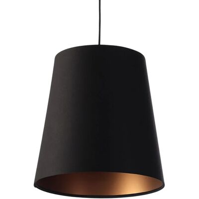 Lumes Czarno-miedziana lampa wisząca stożek glamour - 4X S404 F4-K98 Lumes Czarno-miedziana lampa wisząca stożek glamour - 4X S404 F4-K98