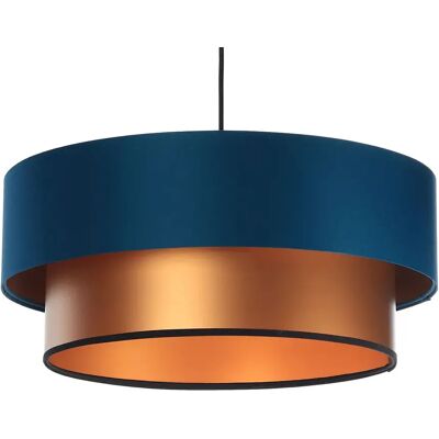 Lumes Miedziano-granatowa lampa wisząca nad stół - 11X S416 P1-F55 Lumes Miedziano-granatowa lampa wisząca nad stół - 11X S416 P1-F55